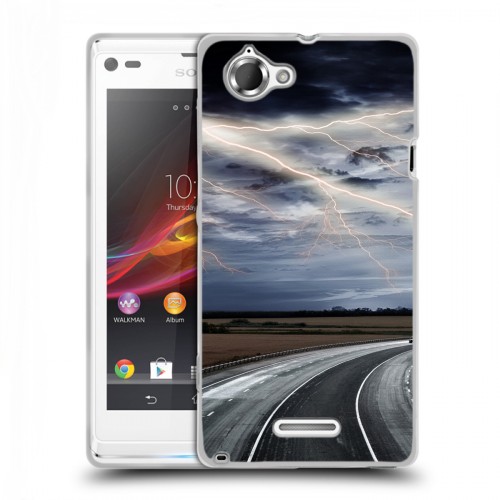 Дизайнерский пластиковый чехол для Sony Xperia L стихии