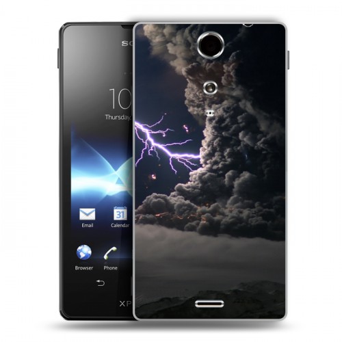 Дизайнерский пластиковый чехол для Sony Xperia TX стихии