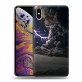 Дизайнерский силиконовый чехол для Iphone Xs Max стихии