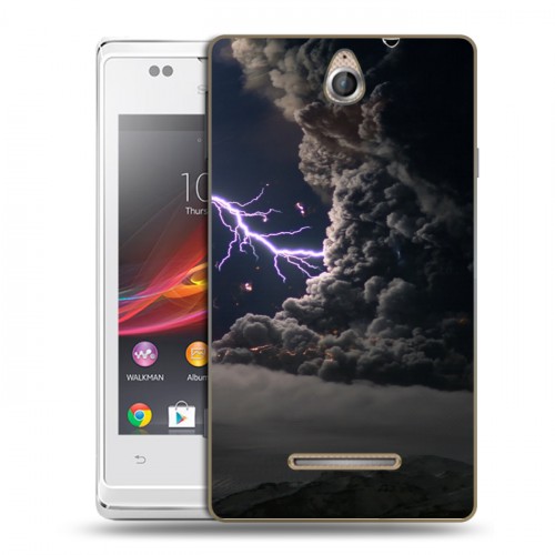 Дизайнерский пластиковый чехол для Sony Xperia E стихии