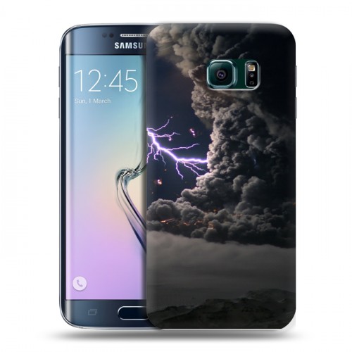 Дизайнерский пластиковый чехол для Samsung Galaxy S6 Edge стихии