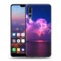 Дизайнерский силиконовый с усиленными углами чехол для Huawei P20 Pro стихии