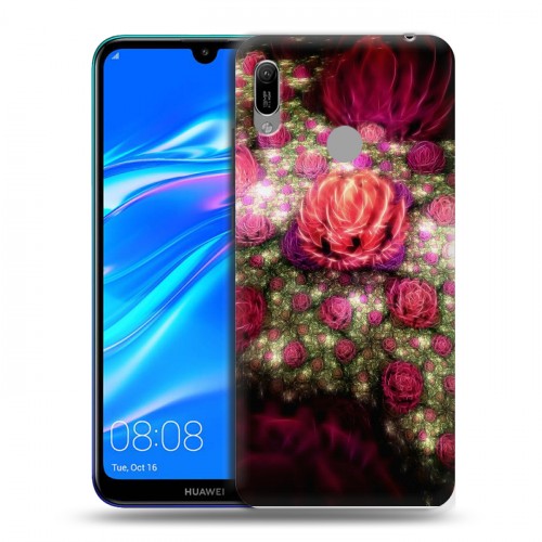 Дизайнерский пластиковый чехол для Huawei Y6 (2019) Абстракции Фрактал