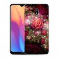 Дизайнерский силиконовый с усиленными углами чехол для Xiaomi RedMi 8A Абстракции Фрактал