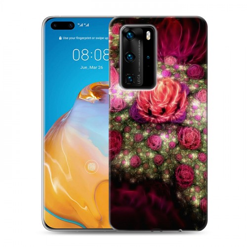 Дизайнерский пластиковый чехол для Huawei P40 Pro Абстракции Фрактал