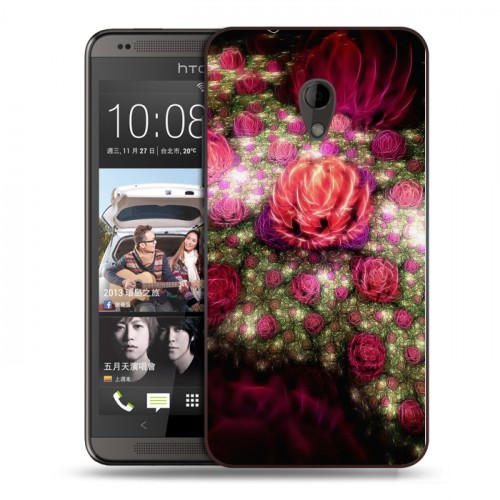 Дизайнерский пластиковый чехол для HTC Desire 700 Абстракции Фрактал