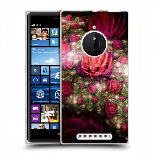 Дизайнерский пластиковый чехол для Nokia Lumia 830 Абстракции Фрактал