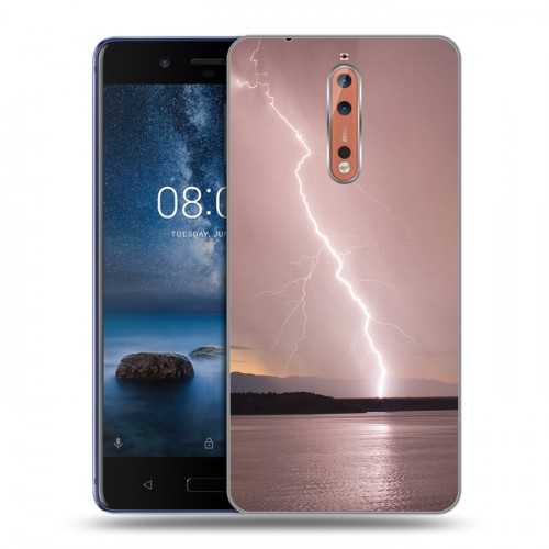 Дизайнерский пластиковый чехол для Nokia 8 стихии