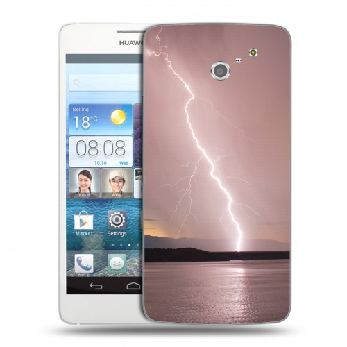 Дизайнерский пластиковый чехол для Huawei Ascend D2 стихии