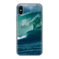 Дизайнерский силиконовый чехол для Iphone x10 стихии