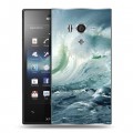 Дизайнерский пластиковый чехол для Sony Xperia acro S стихии