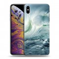 Дизайнерский силиконовый чехол для Iphone Xs Max стихии