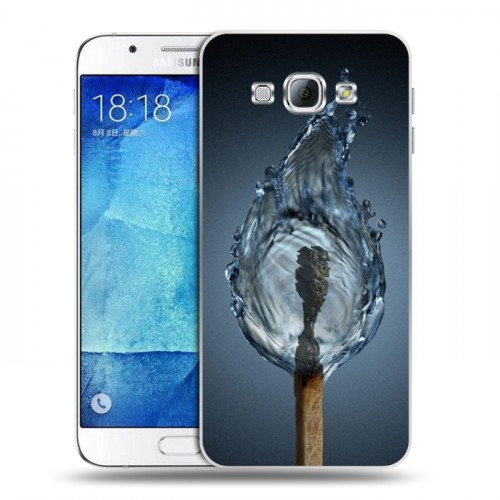 Дизайнерский пластиковый чехол для Samsung Galaxy A8 стихии