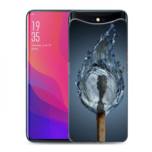 Дизайнерский силиконовый чехол для OPPO Find X стихии