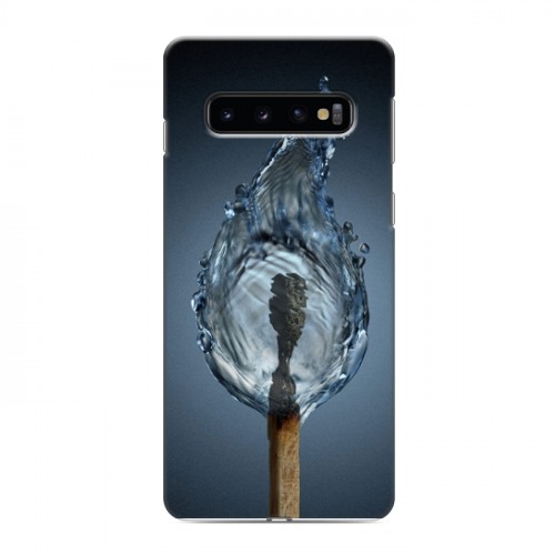 Дизайнерский силиконовый чехол для Samsung Galaxy S10 стихии