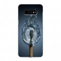 Дизайнерский пластиковый чехол для Samsung Galaxy S10 Plus стихии