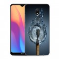 Дизайнерский силиконовый с усиленными углами чехол для Xiaomi RedMi 8A стихии