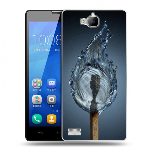 Дизайнерский пластиковый чехол для Huawei Honor 3c стихии