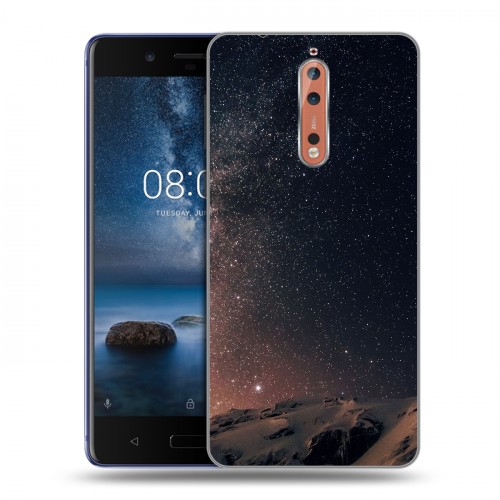 Дизайнерский пластиковый чехол для Nokia 8 ночь