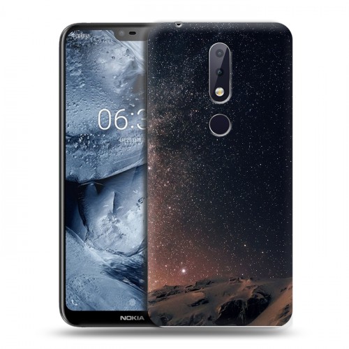 Дизайнерский силиконовый чехол для Nokia 6.1 Plus ночь