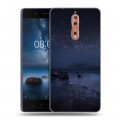 Дизайнерский пластиковый чехол для Nokia 8 ночь