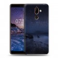 Дизайнерский пластиковый чехол для Nokia 7 Plus ночь