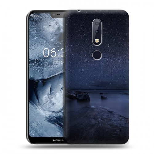 Дизайнерский пластиковый чехол для Nokia 6.1 Plus ночь