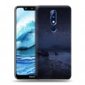 Дизайнерский пластиковый чехол для Nokia 5.1 Plus ночь