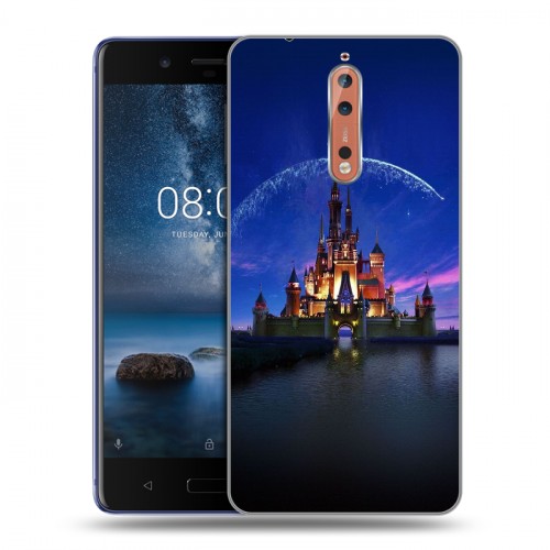 Дизайнерский пластиковый чехол для Nokia 8 ночь