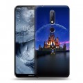 Дизайнерский силиконовый чехол для Nokia 6.1 Plus ночь