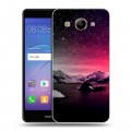 Дизайнерский пластиковый чехол для Huawei Y3 (2017) ночь