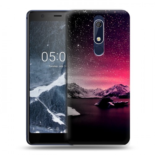 Дизайнерский пластиковый чехол для Nokia 5.1 ночь