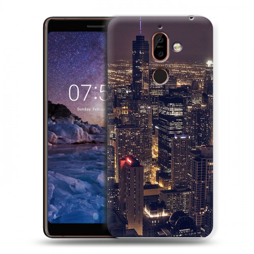 Дизайнерский пластиковый чехол для Nokia 7 Plus ночь