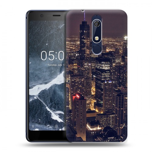 Дизайнерский пластиковый чехол для Nokia 5.1 ночь