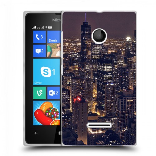 Дизайнерский пластиковый чехол для Microsoft Lumia 435 ночь