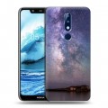 Дизайнерский пластиковый чехол для Nokia 5.1 Plus ночь