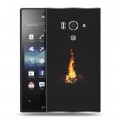 Дизайнерский пластиковый чехол для Sony Xperia acro S ночь