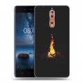 Дизайнерский пластиковый чехол для Nokia 8 ночь