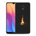 Дизайнерский силиконовый с усиленными углами чехол для Xiaomi RedMi 8A ночь