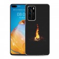 Дизайнерский пластиковый чехол для Huawei P40 ночь