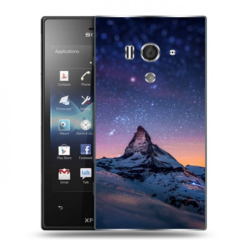 Дизайнерский пластиковый чехол для Sony Xperia acro S ночь