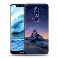 Дизайнерский пластиковый чехол для Nokia 5.1 Plus ночь