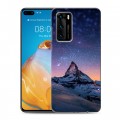 Дизайнерский пластиковый чехол для Huawei P40 ночь