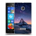 Дизайнерский пластиковый чехол для Microsoft Lumia 435 ночь