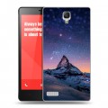 Дизайнерский силиконовый чехол для Xiaomi RedMi Note ночь