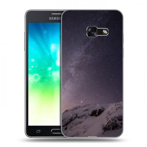 Дизайнерский силиконовый с усиленными углами чехол для Samsung Galaxy A3 (2017) ночь