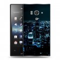 Дизайнерский пластиковый чехол для Sony Xperia acro S ночь