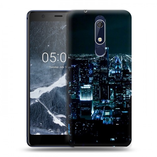 Дизайнерский пластиковый чехол для Nokia 5.1 ночь