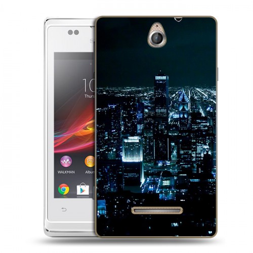 Дизайнерский пластиковый чехол для Sony Xperia E ночь