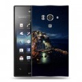 Дизайнерский пластиковый чехол для Sony Xperia acro S ночь